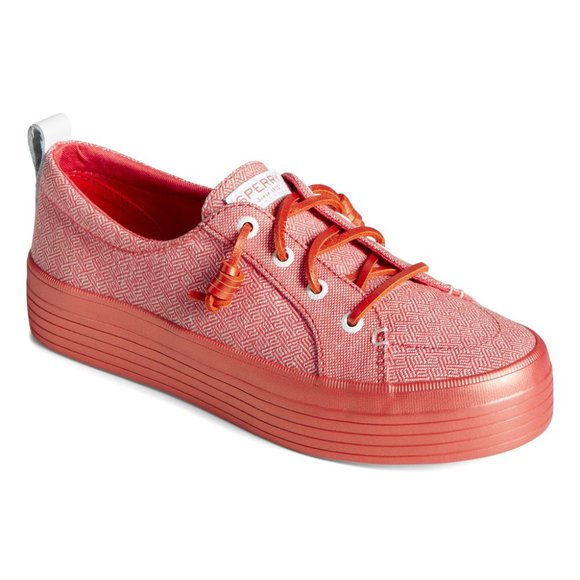 Sperry Shoes - Sperry Metallic Pink Crest Vibe Platform Sneaker - Women 9.5